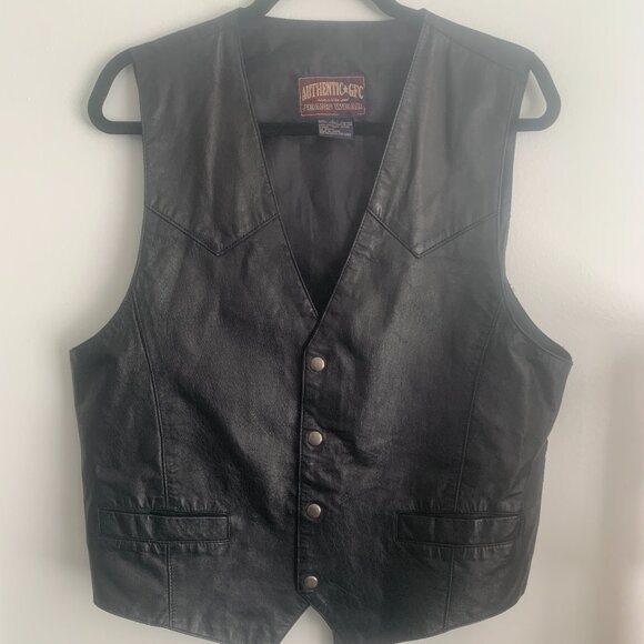 Authentic GFC Jeans Wear Vest Black Size L - Picture 1 of 7